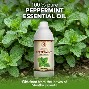 Aceite Esencial de Menta Pura Aromatika 1000ml, Destilado al Vapor a Partir de Hojas Frescas, para Piel Grasa y Fabricación de Cosméticos - Product Image 1