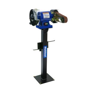 Meuleuse à bande électrique industrielle 1 CV avec support inclinable et kit de démarrage avec repose-outil - Product Image 5