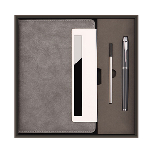 IStapromo Gifts Luxury Leather <b>Notebook</b> Gift <b>Set</b> with Stainless Steel <b>Pen</b> <b>and</b> Pencil A5 Size Exquisite Office Promotion Gift Box - Product Image 4