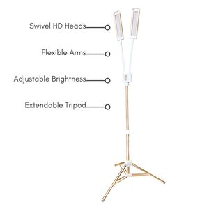 Lampe à cils professionnelle Artblaze Salon pour extensions de cils, double tension 110-240V, température de couleur 5500K, CRI élevé RA95, 6 niveaux - Product Image 2