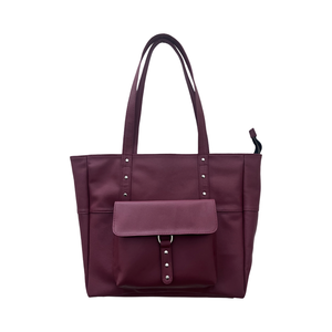 ขอแนะนำกระเป๋าถือหนังวีแกนขนาดใหญ่มีซิปซับในผ้าแคนวาสสีคุ้มราคาขายส่งอินเดีย - Product Image 2