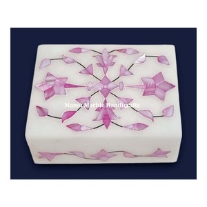 Best Design Handmade Product Marble Inlaid <b>Box</b> With Mother Of Pearl Material For Jewelry <b>Box</b> Gifts Item - Product Image 4