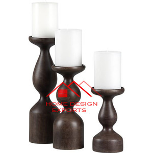 Bougeoir en bois personnaliser Design décor de table vente chaude bougeoir pour la maison hôtel salon décor utiliser meilleur vendeur - Product Image 3