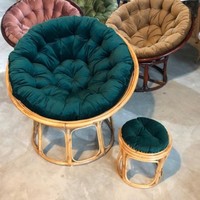 Chaise en rotin faite à la main de style resort, mobilier de luxe