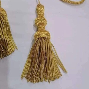 Logotipo personalizado 12CM Borlas de oro par atemporal Iglesia prendas y bolsa de ajuste con insignias de Hamza para uso al aire libre - Product Image 2
