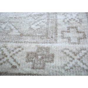 Tapis en laine noué à la main, gris thym et noir, motif géométrique et abstrait, pour la maison, couloir, salon - AKWT-1009 - Product Image 3