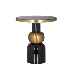 Mesa auxiliar de metal para decoración del hogar, muebles hechos a mano de color dorado, diseño interior, mesa auxiliar de lujo - Product Image 2