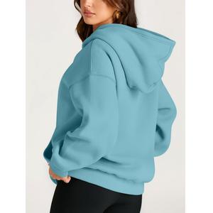 Sweat à capuche en molleton de couleur unie de haute qualité pull personnalisé pour hommes et femmes avec impression exportation de pull vierge de BD - Product Image 6