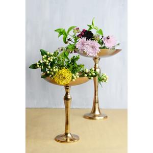 Tendance Métal Piédestal Fleur Bol Or Fini Designer Vase pour La Maison De Mariage Cérémonie Bols De Fleurs Décoratifs - Product Image 5