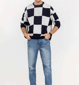 Vente en gros 100% laine pull pour hommes nouveau design à manches longues imprimé respirant et de haute qualité grande taille bas prix - Product Image 3