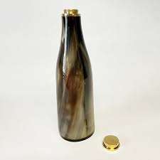 Suministro al por mayor de botellas de cuerno de Búfalo con tapa de metal adecuada para almacenar agua disponible Precio asequible de HAND MADE CRAFT - Product Image 4