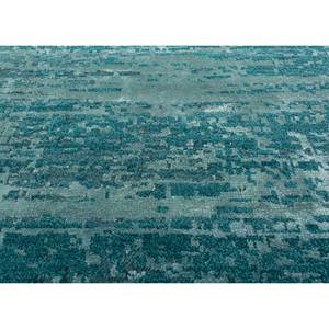 Alfombra Uvenuti Azul de Lana y Seda de Bambú Anudada a Mano, Diseño Abstracto Rectangular para el Hogar y Pasillo, 1527(Fr), para Adolescentes - Alfombras Jaipur US - Product Image 3