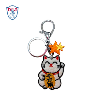 ป้ายผ้าขนปุยแบบกำหนดเองได้แผ่นปะปักลายยูนิคอร์นพวงกุญแจห้อยกุญแจ - Product Image 5