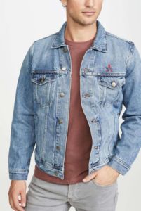 Veste en jean tendance avec logo personnalisé pour homme, veste en jean multi-poches, veste décontractée pour homme - Product Image 2