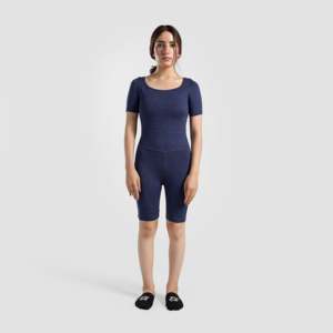 Traje Deportivo Enterizo de Yoga Color Azul Marino - Product Image 1