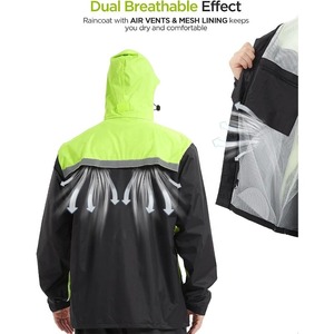 Nouvelle arrivée Veste et pantalon de pluie de qualité supérieure Imperméable d'extérieur unisexe imperméable - Product Image 6