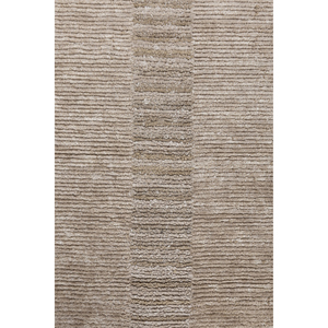 พรมทอมือลายเส้นสีเบจและสีน้ำตาลทรงสี่เหลี่ยมผืนผ้า วัสดุวิสโคส สำหรับห้องนั่งเล่น ใช้ในบ้าน-Hwt-82 - Product Image 3