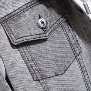 Veste en jean à manches longues de haute qualité pour hommes, délavage à l'acide, veste en jean vintage surdimensionnée pour hommes - Product Image 4