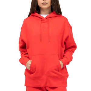 Custom logo women hoodie oversized cotton fleece pullover fashion branding wear - Product Image 1