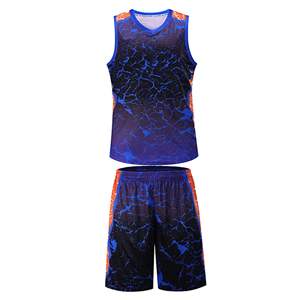 High Quality Lightweight Plus Size <b>Printed</b> Moisture-Wicking Breathable Basketball Uniform Wholesale Unisex High Quality - Product Image 2