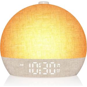 Dropshipping Products 2026 <b>LED</b> Sunrise Night Light White Noise Sound Machine Wake Up Alarm <b>Clock</b> Dropshipping Agent - Product Image 1