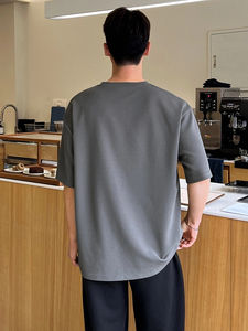 T-shirts en coton à manches courtes imprimés en gros, design personnalisé avec logo de marque, impression de haute qualité, vêtements pour hommes - Product Image 2