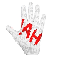 Guantes de receptor de fútbol americano personalizados 2025, cuero transpirable y látex con diseño personalizado, empuñaduras de mano, guantes de receptor
