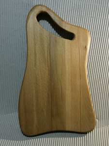 Planche à découper ovale en bois avec double poignée Planche à découper de qualité supérieure pour viande fromage légumes et service - Product Image 3