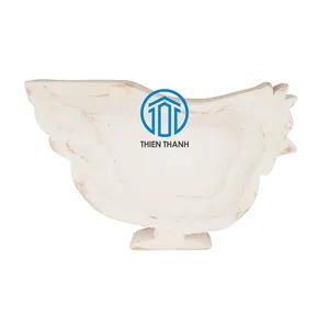 Factory Supplier Chicken Bowl Acacia Chicken Dough Bowl New Design Wood Dough Bowls for Candle Pouring Table Decor made in Vietn