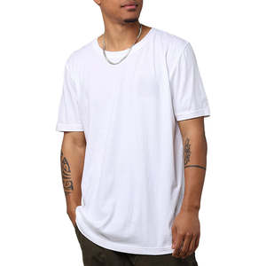 Camiseta de manga corta regular para hombre, tela de lona transpirable ecológica con estampado personalizado, ropa informal de verano con estilo - Product Image 1