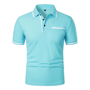 Nouveauté Polo personnalisé pour hommes avec logo brodé Vêtements de fitness de couleur unie entièrement imprimés T-shirts polo de conception OEM - Product Image 6