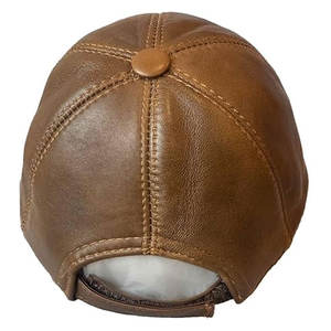 High Quality Adjustable Baseball <b>Cap</b> Real Leather <b>Snapback</b> <b>for</b> <b>Men</b> Breathable Winter Leather <b>Caps</b> <b>for</b> Casual Outdoors Wholesale - Product Image 6