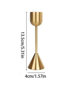 Gold-Finished Brass <b>Tall</b> <b>Candle</b> Stand 3 Sizes Home Wedding Decoration for Christmas Holiday & <b>Candle</b> Lighting - Product Image 6