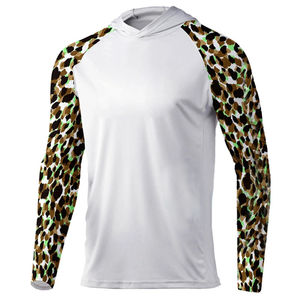 Vente à chaud vêtements de pêche en polyester à séchage rapide pour hommes évacuant l'humidité protection UV chemise de pêche prix bon marché OEM personnalisé - Product Image 4