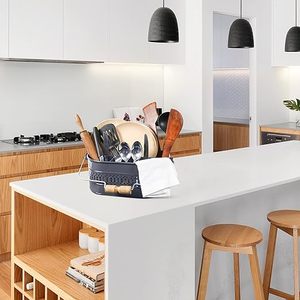 ที่วางช้อนส้อมชุบสังกะสีโบราณ ด้ามไม้ 4 ช่อง - Product Image 5