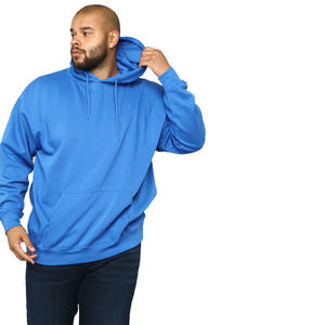 Haute qualité hiver arrivée hommes bleu 300 GSM polaire bleu pull à capuche avec poche kangourou à vendre à bas prix - Product Image 3