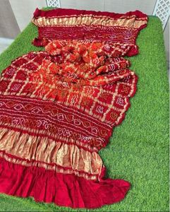 Luxury Festive Pure Gajji Silk Ghatchola Dupatta Designer Wedding Guest Pure Gajji Silk Bandhani Ghatchola Dupatta - Product Image 1