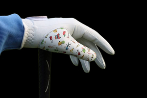 High Quality Premium Soft Breathable Fabric Golf <b>Gloves</b> <b>Moisture</b> Wicking Adjustable Wrist Strap Full Finger Sports Fishing - Product Image 4