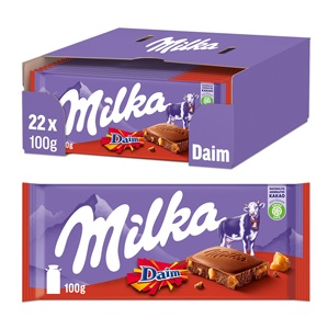 ช็อกโกแลตมิลก้าเดมส์แสนอร่อย 100 กรัม (ไส้อัลมอนด์และคาราเมล) - Product Image 3