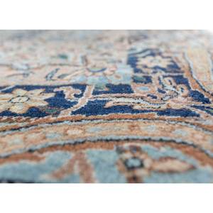 Alfombra de Lana Azul Anudada a Mano Aalam Pae-5786 9x12 Rectangular con Patrón de Medallón para Decoración de Sala de Estar o Uso en Pasillos - Product Image 3