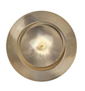 Venta al por mayor de lujo de Metal cargador placa Ins estilo de diseño galvanizado bandeja de disco para servir alimentos con pantalla de logotipo de primera calidad - Product Image 5