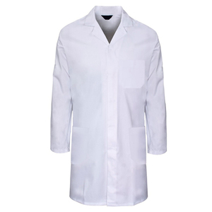Nueva tendencia Hospital Doctor Bata de laboratorio con el mejor diseño Laboratorio médico de manga larga Bata de laboratorio blanca con colores personalizados - Product Image 2