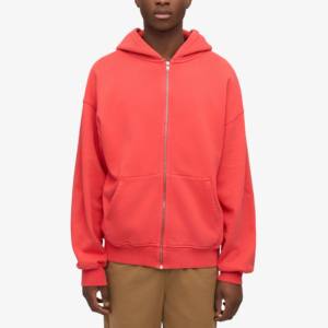 เสื้อฮู้ดโอเวอร์ไซส์แบบรูดซิปสำหรับผู้ชายเสื้อฮู้ดผ้าฝ้ายหนาใส่สบายออกแบบโลโก้ได้ตามต้องการใหม่ล่าสุด - Product Image 1