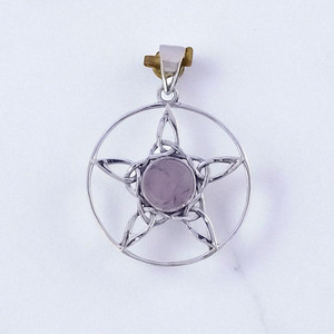 Colgante de diseño de estrella, joyería fina hecha a mano de Plata de Ley 925, joyería de plata personalizada al por mayor - Product Image 2