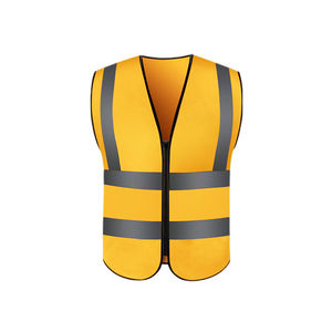 Ropa DE TRABAJO Chalecos DE SEGURIDAD reflectantes con cremallera al por mayor Chalecos de seguridad de poliéster de alta calidad de último diseño para hombres con colores personalizados - Product Image 3