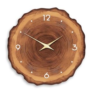 Horloge murale moderne sans cadre en MDF, design zen asiatique, 12 pouces, étanche, mouvement à quartz silencieux, pour salon et chambre à coucher - Product Image 6