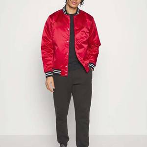 Blouson Bomber en Satin pour Hommes, École, Collège, Broderie, Patch Personnalisé, Blousons Bomber de Collège - Product Image 4