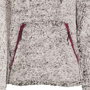 Custom Made Solid Color <b>Men's</b> Casual Wear Pullover <b>Sherpa</b> <b>Hoodies</b> Autumn Hip Hop Streetwear Knitted - Product Image 5