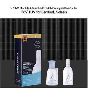 Panneau solaire monocristallin à demi-cellules double vitrage 270W 36V certifié TUV - Product Image 2