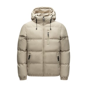 Veste matelassée pour homme Veste à capuche d'hiver chaude et imperméable Veste matelassée à logo personnalisé de qualité supérieure pour homme - Product Image 1